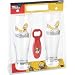 The Simpsons HOMER: TO ALCOLHOL Set 2 Weizenbiergl�ser und 1 sprechender Flaschen�ffner