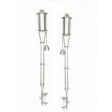 36 Inch Pewter (set Of 2) Deck / Tiki / Patio Torches