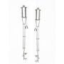 36 Inch Pewter (set Of 2) Deck / Tiki / Patio Torches