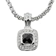Black Cubic Zurconia Designer Pendant Necklace Fashion Jewelry