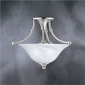 Cirrus Semi Flush Light in Brushed Nickel