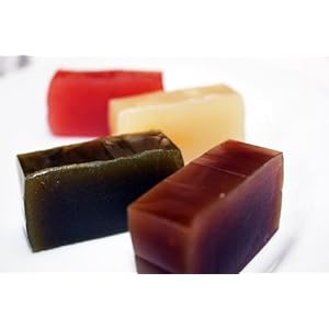 【クリックで詳細表示】古湯名産 手作り【柿、栗、茶、コーヒー】羊羹4本セット