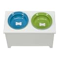 Castlemere 12-Inch High Elevated Pet Feeder with Storage