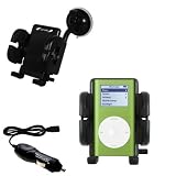 Apple iPod Mini Flexible Auto Windshield Holder with Car Charger - Uses Gomadic TipExchange