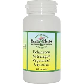 Alternative Health & Herbs Remedies Echinacea Astragalus Vegetarian Capsules, 120-Count Bottle