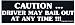 CAUTION...DRIVER MAY BAIL OUT AT ANY TIME!!! (blue) bumper sticker