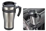 Edelstahl Thermobecher Isolierbecher Autobecher Becher für Becherhalter ca. 0,45 Liter