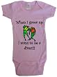 WHEN I GROW UP I WANT TO BE A DIVER - BigBoyMusic Baby Designs - White, Blue or Pink Onesie / Baby T-shirt