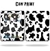 Protective Vinyl Skin Decal Cover for Apple iPad tablet e-reader 3G or Wi-Fi – Cow Print