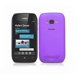 Hartschale Tasche Cover Hülle Case für das Nokia Lumia 710 inkl. Displayfolie Violett
