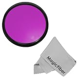 58MM Goja Full Purple Color Filter (for Camera Lens with 58MM Filter Thread) + Premium MagicFiber Microfiber Cleaning Cloth