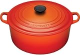 Le Creuset Enameled Cast-Iron 7-1/4-Quart Round French Oven, Flame