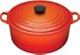Le Creuset Enameled Cast-Iron 7-1/4-Quart Round French Oven, Flame