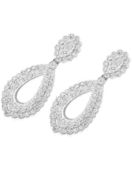 18k WHITE GOLD WOMENS EARRING LE-2647W DIAMOND 0.7CT TW