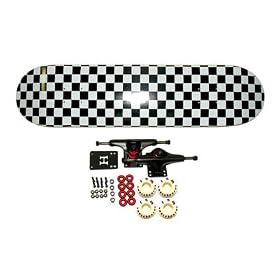 MOOSE Skateboard CHECKERED Complete Blank 8.0 DEAL! by 