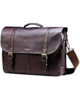 Samsonite Colombian Leather Flap-Over Laptop Messenger Bag