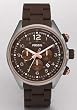 Fossil #CH2727 Men's Brown Silicone Band Flight Chronograph Watch