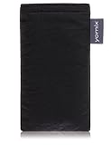 yomix Handytasche TASCHE Viivi black Maßanfertigung für Samsung i9000 Galaxy S aus edlem Stoff mit integrierter Display-Reinigungsfunktion durch Microfaserinnenfutter
