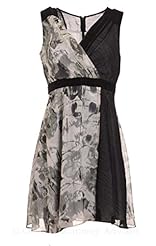 Crepe/Polyester General Print Spring Wrap Fitted  Dress