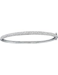 2.00ctw 3.5mm (1/7") Diamond Fashion Bangle 14K White Gold