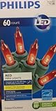 UPC 741895019172 product image for Philips RED LED Mini Christmas Lights 60 Count | upcitemdb.com