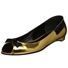 Davis By Ruthie Davis Women's Stud Peep Toe Ballerina