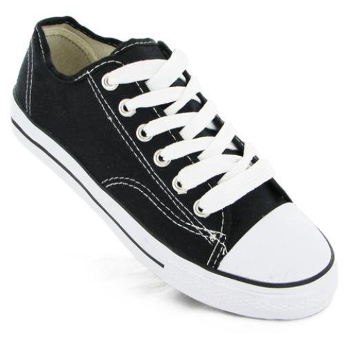 Mens Plain Casual Flat Lace Up Deck Shoes