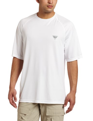 Columbia Sportswear Men's Terminal Tackle Short Sleeve Shirt, X-Large, White, Dorado Flag