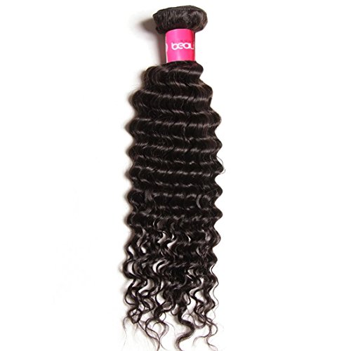 Beauty Forever 6A Virgin Brazilian Hair Deep Curly Wave 1 Bundles 100% Unprocessed Human Hair Extensions (26inch)