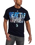MLB Men's Seattle Mariners City Window Short Sleeve Basic Tee (Traditional Navy, X-Large) Amazon.com