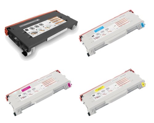 Lexmark X502n Toner Cartridge Set - Black, Cyan, Magenta & Yellow