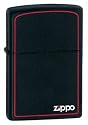 Black Matte Lighter w/ logo and border