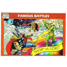  1990 Impel Marvel Comics Thor vs Loki #122 Trading Card