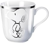 United Labels 0103957 - Best of Snoopy-Silver Star Becher Porzellan in praemierter Geschenkverpackung 300 ml