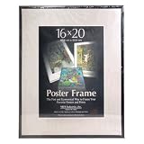 MCS Acrylic & Corrugated Back Poster Frame for a 16" x 20" Photograph, Black #22630