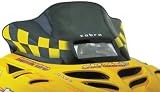 41gTKmcBx2L. SL160  PowerMadd 10312010 Cobra Black with Yellow Checkers Chassis Windshield for Ski Doo MXZ (s2000)