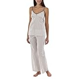 41gTNEXOEOL. SL160  Gilligan & OMalley® Womens Pajama Set   Cream/Brown Stripe