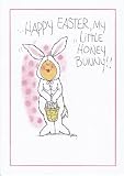 Greeting Cards - Easter Happy Easter, My Little Honey Bunny!! Greeting Card