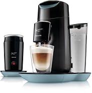 Philips HD7874/60 Senseo Twist & Milk Kaffeepadmaschine mit Milchaufschäumer (Touch-Display) misty dawn-schwarz