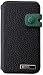 Zenus iPhone4/4S ケースMasstige Italian PU Color Edge Diary Series カードケース付き リアルブラック Z423i4S