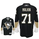MALKIN 71 Pittsburgh Penguins Reebok Premier Home NHL Hockey Jersey (NHLPA Certified Custom Sewn Authentic Twill)