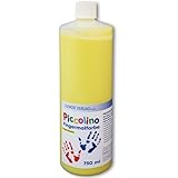 Piccolino Fingerfarbe, Fingermalfarbe GELB, 750 ml Flasche