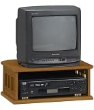 Mission Two-tier Tv Turntable 36tv Honey