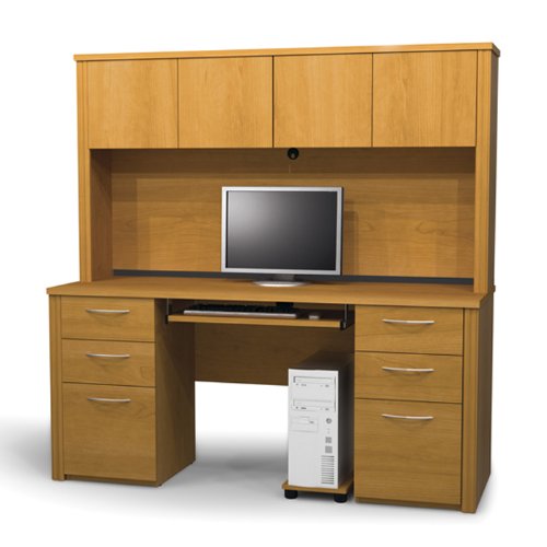 Buy Cheap Cappuccino Cherry Desk with Hutch Cappuccino Cherry