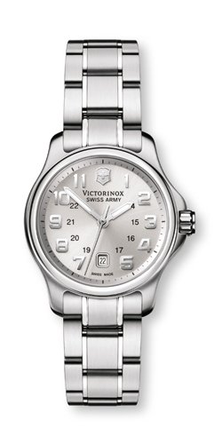 Victorinox Swiss Army Silver Stainless Band Silver Dial - Mens Watch 241457