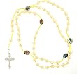 Gold Faux Pearl Rosary with Photographs