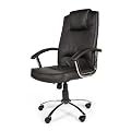 NEW PU LEATHER HIGH BACK OFFICE DESK COMPUTER CHAIR - BLACK