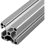 Faztek 15QE1515UL Aluminum 6063-16 T-Slotted Ultra Light Extrusion with Clear Anodize Finish, 97" Length x 1-1/2" Width x 1-1/2" Height