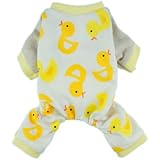 Fitwarm&reg; Cute Duck Dog Pajamas Dog Clothes Dog Jumpsuit Pet Cat Pjs, Large