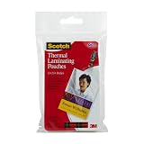 Scotch Thermal Laminating Pouches, 2.51 Inches x 4.25 Inches, 10 Pouches, ID Badge With Clip (TP5852-10)